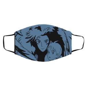 Howl's Moving Castle In Theaters - Howl’s Moving Castle Face Mask-Accessories, Face Mask, Howl's Moving Castle, Howl's Moving Castle In Theaters