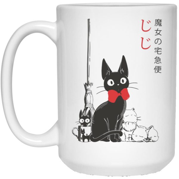 Kiki's Delivery Service Wallpaper - Kiki’s Delivery Service – Jiji Family Mug-Accessories, House Decor, Kiki's Delivery Service, Kiki's Delivery Service Wallpaper, Mug