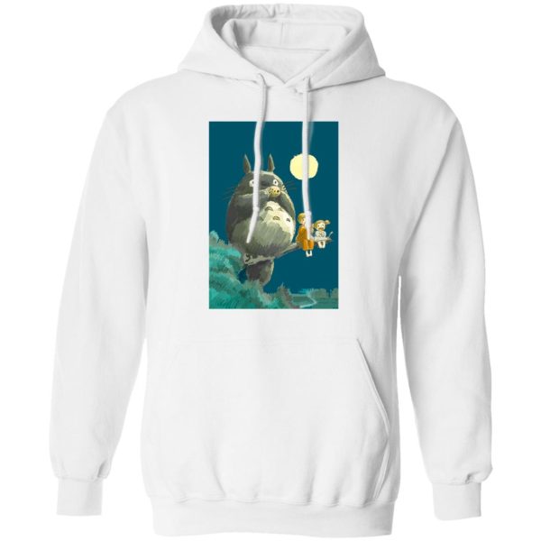 My Neighbor Totoro Soot Sprites - My Neighbor Totoro By The Moon Hoodie Unisex-Apparel, Hoodie, My Neighbor Totoro, My Neighbor Totoro Soot Sprites