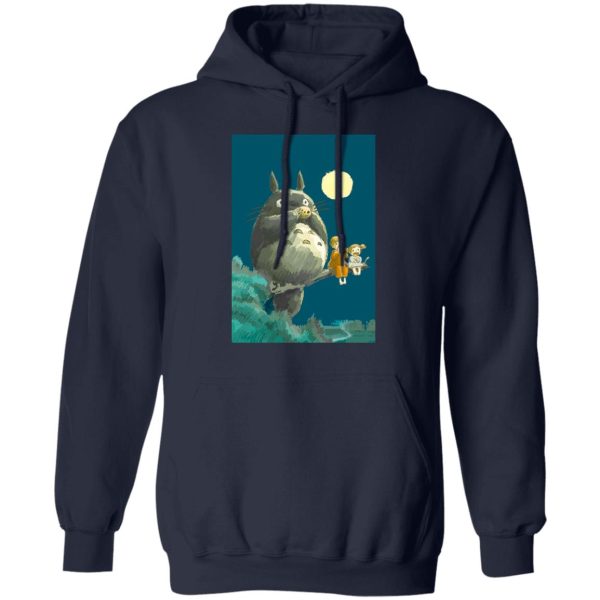 My Neighbor Totoro Soot Sprites - My Neighbor Totoro By The Moon Hoodie Unisex-Apparel, Hoodie, My Neighbor Totoro, My Neighbor Totoro Soot Sprites