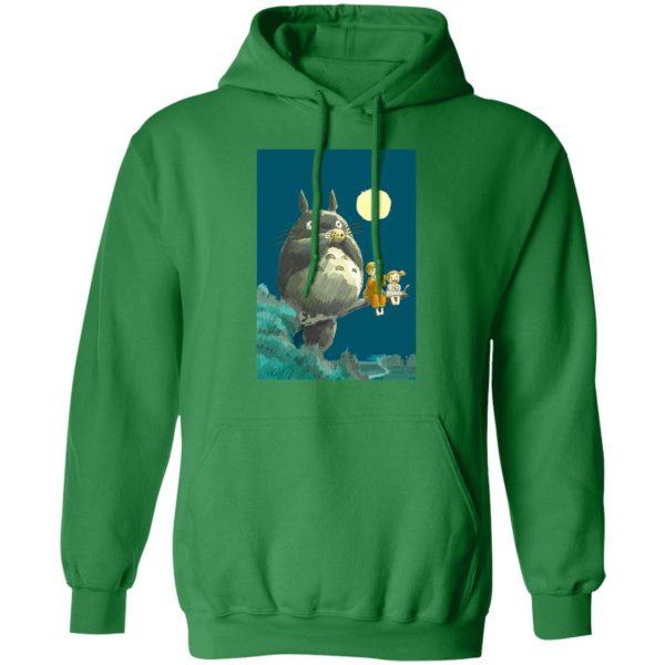 My Neighbor Totoro Soot Sprites - My Neighbor Totoro By The Moon Hoodie Unisex-Apparel, Hoodie, My Neighbor Totoro, My Neighbor Totoro Soot Sprites