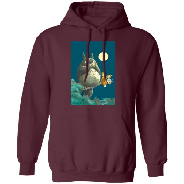 My Neighbor Totoro Soot Sprites - My Neighbor Totoro By The Moon Hoodie Unisex-Apparel, Hoodie, My Neighbor Totoro, My Neighbor Totoro Soot Sprites
