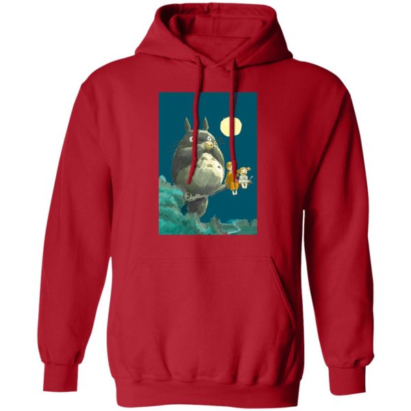 My Neighbor Totoro Soot Sprites - My Neighbor Totoro By The Moon Hoodie Unisex-Apparel, Hoodie, My Neighbor Totoro, My Neighbor Totoro Soot Sprites