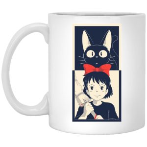 Cat From Kiki's Delivery Service Name - Kiki’s Delivery Service Mug-Accessories, Cat From Kiki's Delivery Service Name, House Decor, Kiki's Delivery Service, Mug