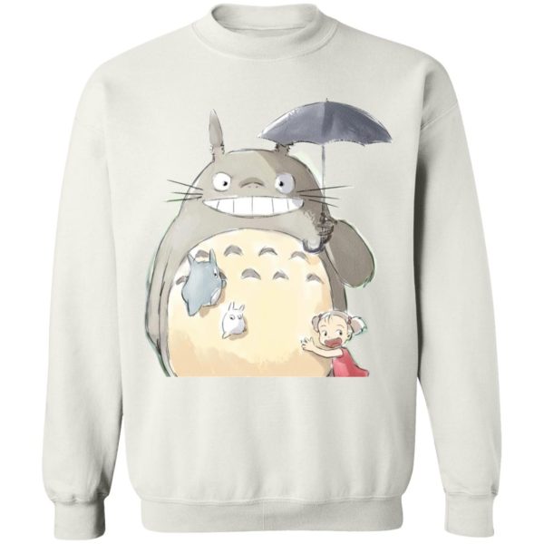 Totoro Dust Sprites - Totoro Family and Mei Sweatshirt-Apparel, My Neighbor Totoro, Sweatshirt, Totoro Dust Sprites