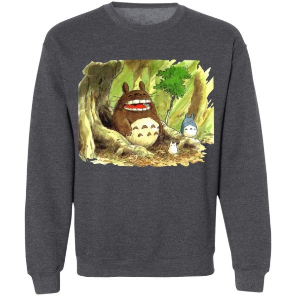 My Neighbor Totoro Film - Totoro in Jungle Water Color Sweatshirt-Apparel, My Neighbor Totoro, My Neighbor Totoro Film, Sweatshirt