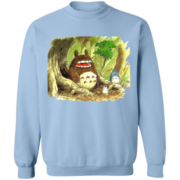 My Neighbor Totoro Film - Totoro in Jungle Water Color Sweatshirt-Apparel, My Neighbor Totoro, My Neighbor Totoro Film, Sweatshirt