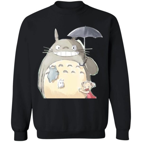 Totoro Dust Sprites - Totoro Family and Mei Sweatshirt-Apparel, My Neighbor Totoro, Sweatshirt, Totoro Dust Sprites