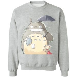 Totoro Dust Sprites - Totoro Family and Mei Sweatshirt-Apparel, My Neighbor Totoro, Sweatshirt, Totoro Dust Sprites