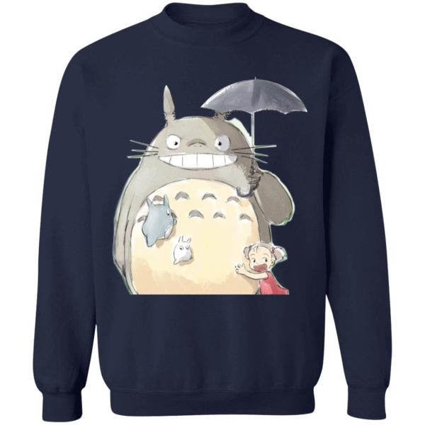 Totoro Dust Sprites - Totoro Family and Mei Sweatshirt-Apparel, My Neighbor Totoro, Sweatshirt, Totoro Dust Sprites