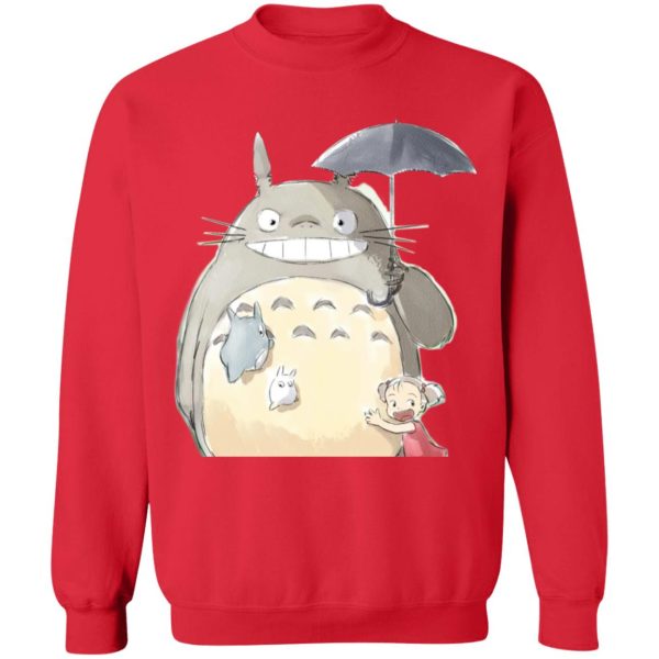 Totoro Dust Sprites - Totoro Family and Mei Sweatshirt-Apparel, My Neighbor Totoro, Sweatshirt, Totoro Dust Sprites