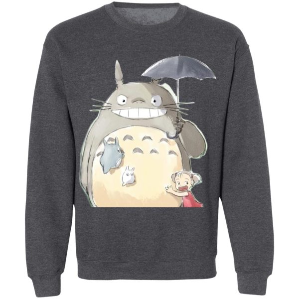 Totoro Dust Sprites - Totoro Family and Mei Sweatshirt-Apparel, My Neighbor Totoro, Sweatshirt, Totoro Dust Sprites