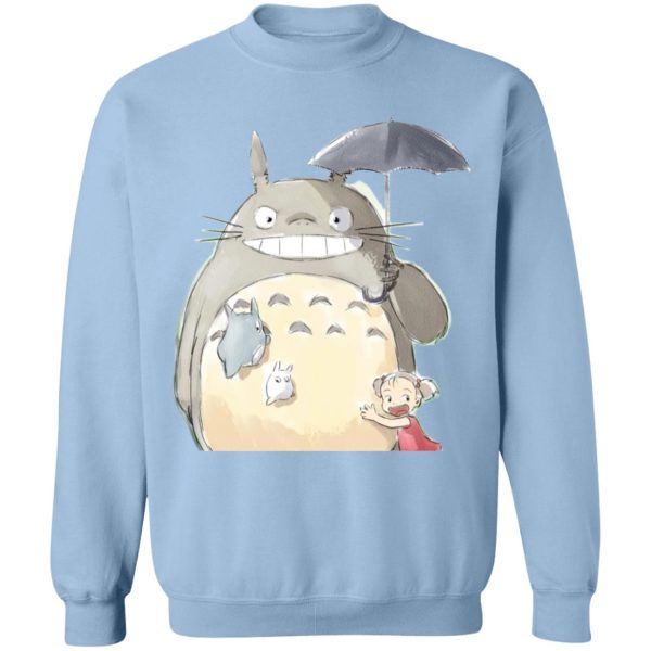 Totoro Dust Sprites - Totoro Family and Mei Sweatshirt-Apparel, My Neighbor Totoro, Sweatshirt, Totoro Dust Sprites