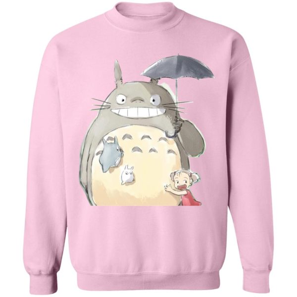 Totoro Dust Sprites - Totoro Family and Mei Sweatshirt-Apparel, My Neighbor Totoro, Sweatshirt, Totoro Dust Sprites