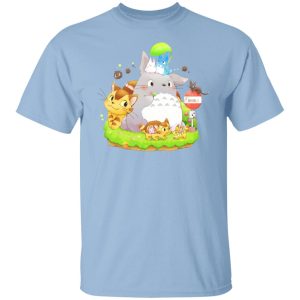 Chibi Totoro - Totoro Family and The Cat Bus T shirt-Apparel, Chibi Totoro, My Neighbor Totoro, Tshirt