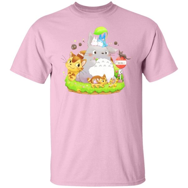 Chibi Totoro - Totoro Family and The Cat Bus T shirt-Apparel, Chibi Totoro, My Neighbor Totoro, Tshirt