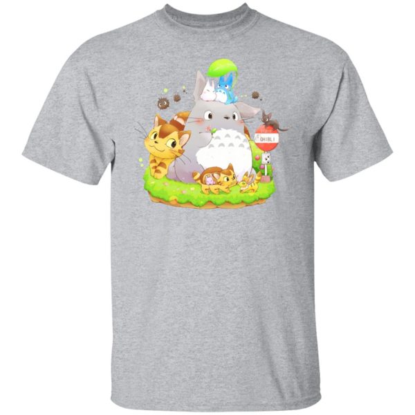 Chibi Totoro - Totoro Family and The Cat Bus T shirt-Apparel, Chibi Totoro, My Neighbor Totoro, Tshirt