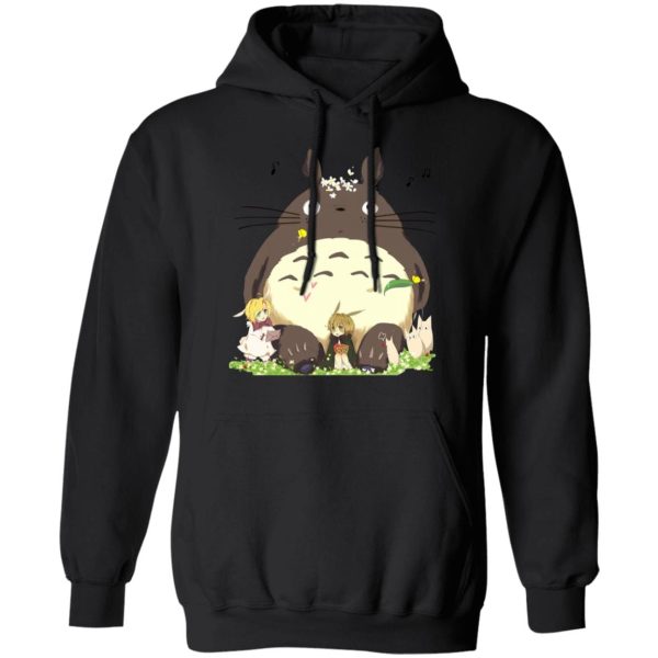 Characters From My Neighbor Totoro - Totoro and the Elves Hoodie-Apparel, Characters From My Neighbor Totoro, Hoodie, My Neighbor Totoro