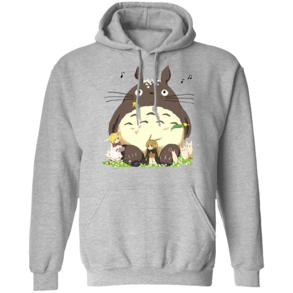 Characters From My Neighbor Totoro - Totoro and the Elves Hoodie-Apparel, Characters From My Neighbor Totoro, Hoodie, My Neighbor Totoro