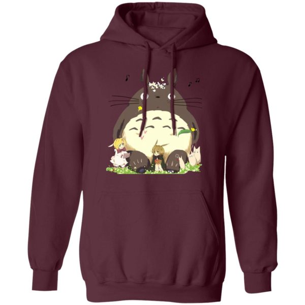 Characters From My Neighbor Totoro - Totoro and the Elves Hoodie-Apparel, Characters From My Neighbor Totoro, Hoodie, My Neighbor Totoro