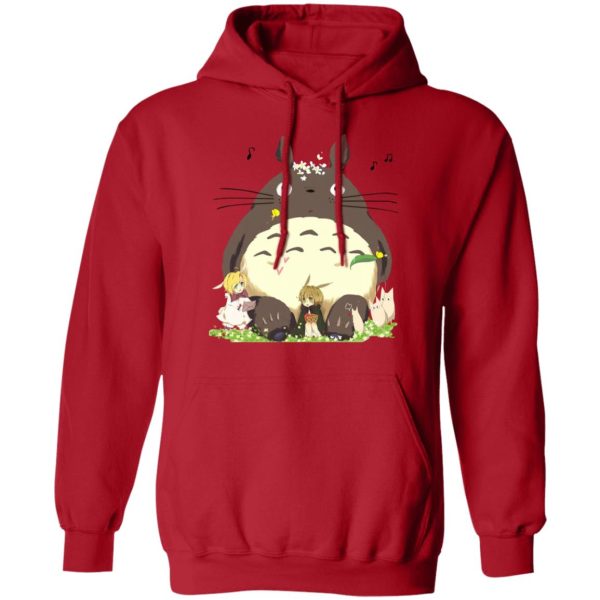 Characters From My Neighbor Totoro - Totoro and the Elves Hoodie-Apparel, Characters From My Neighbor Totoro, Hoodie, My Neighbor Totoro