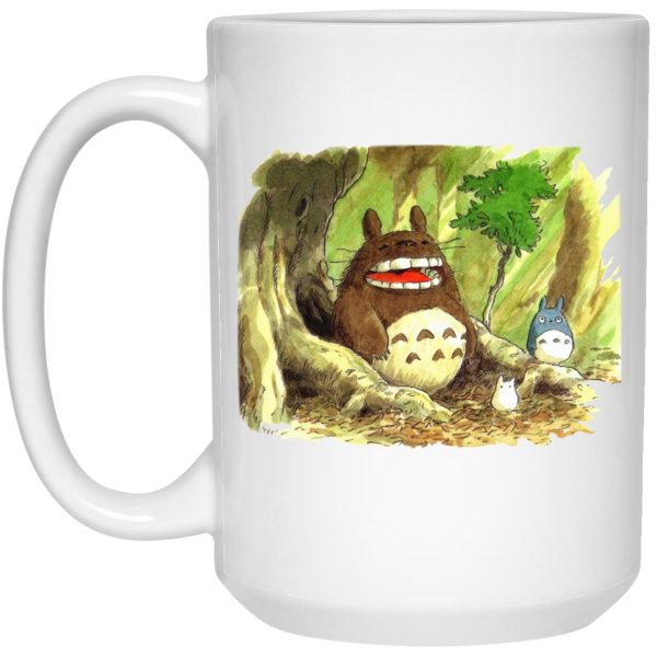 My Neighbor Totoro Poster - Totoro in Jungle Water Color Mug-House Decor, Mug, My Neighbor Totoro, My Neighbor Totoro Poster