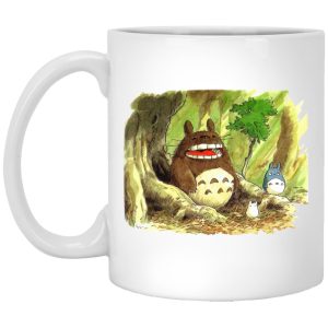 My Neighbor Totoro Poster - Totoro in Jungle Water Color Mug-House Decor, Mug, My Neighbor Totoro, My Neighbor Totoro Poster