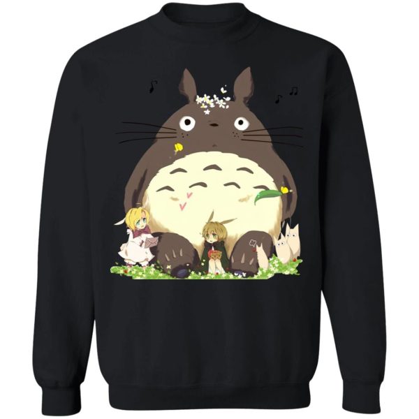 Totoro Car Windshield Sun Shade - Totoro and the Elves Sweatshirt-Apparel, My Neighbor Totoro, Sweatshirt, Totoro Car Windshield Sun Shade