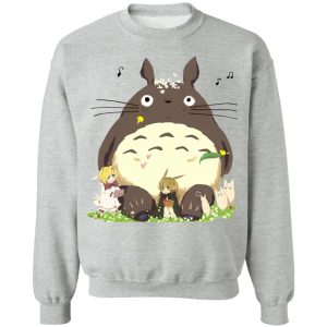 Totoro Car Windshield Sun Shade - Totoro and the Elves Sweatshirt-Apparel, My Neighbor Totoro, Sweatshirt, Totoro Car Windshield Sun Shade