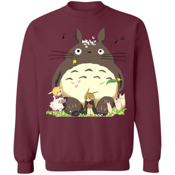 Totoro Car Windshield Sun Shade - Totoro and the Elves Sweatshirt-Apparel, My Neighbor Totoro, Sweatshirt, Totoro Car Windshield Sun Shade