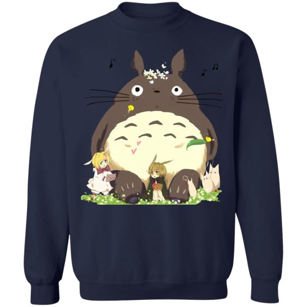 Totoro Car Windshield Sun Shade - Totoro and the Elves Sweatshirt-Apparel, My Neighbor Totoro, Sweatshirt, Totoro Car Windshield Sun Shade