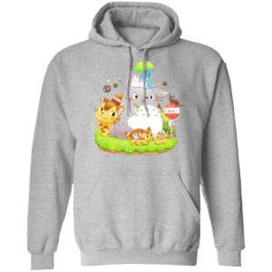 Totoro Bag - Totoro Family and The Cat Bus Hoodie-Apparel, Hoodie, My Neighbor Totoro, Totoro Bag