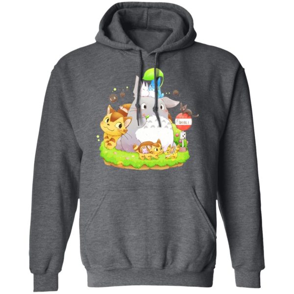 Totoro Bag - Totoro Family and The Cat Bus Hoodie-Apparel, Hoodie, My Neighbor Totoro, Totoro Bag