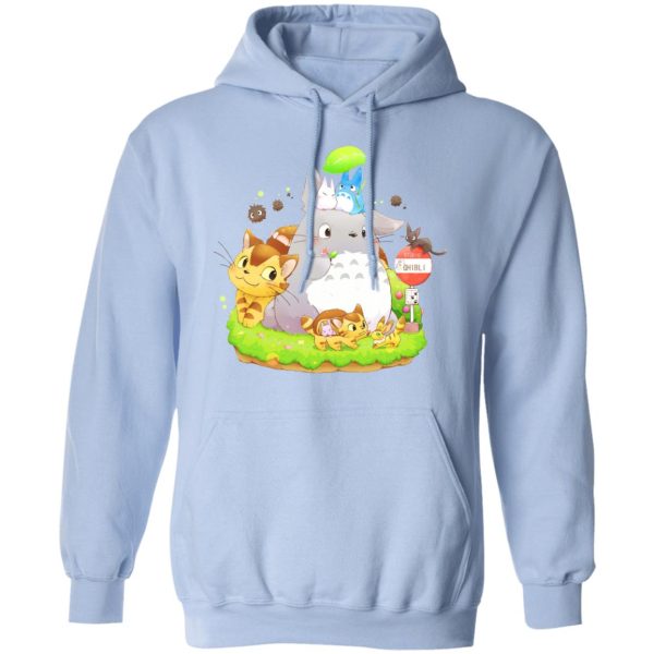 Totoro Bag - Totoro Family and The Cat Bus Hoodie-Apparel, Hoodie, My Neighbor Totoro, Totoro Bag