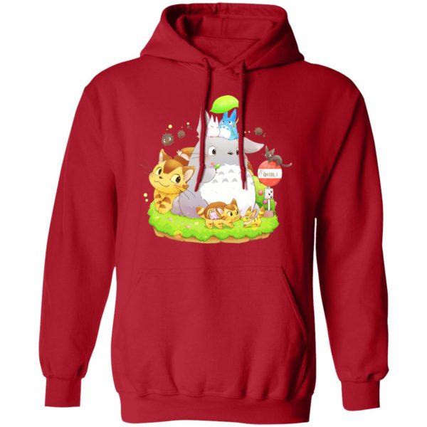 Totoro Bag - Totoro Family and The Cat Bus Hoodie-Apparel, Hoodie, My Neighbor Totoro, Totoro Bag