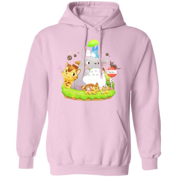 Totoro Bag - Totoro Family and The Cat Bus Hoodie-Apparel, Hoodie, My Neighbor Totoro, Totoro Bag