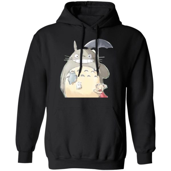 Totoro Lamp - Totoro Family and Mei Hoodie-Apparel, Hoodie, My Neighbor Totoro, Totoro Lamp