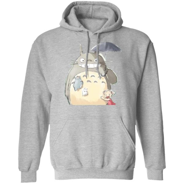 Totoro Lamp - Totoro Family and Mei Hoodie-Apparel, Hoodie, My Neighbor Totoro, Totoro Lamp