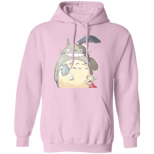 Totoro Lamp - Totoro Family and Mei Hoodie-Apparel, Hoodie, My Neighbor Totoro, Totoro Lamp