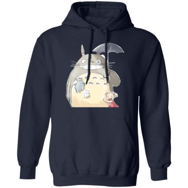 Totoro Lamp - Totoro Family and Mei Hoodie-Apparel, Hoodie, My Neighbor Totoro, Totoro Lamp