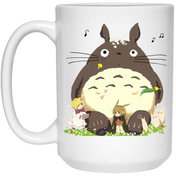 Blue Totoro - Totoro and the Elves Mug-Blue Totoro, House Decor, Mug, My Neighbor Totoro