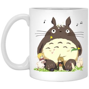 Blue Totoro - Totoro and the Elves Mug-Blue Totoro, House Decor, Mug, My Neighbor Totoro