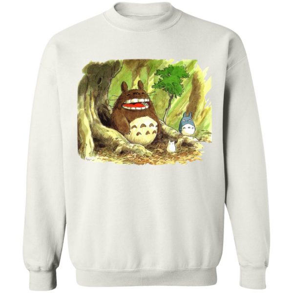 My Neighbor Totoro Film - Totoro in Jungle Water Color Sweatshirt-Apparel, My Neighbor Totoro, My Neighbor Totoro Film, Sweatshirt