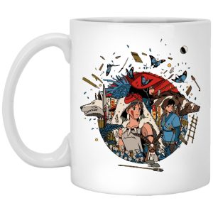 Princess Mononoke Forest Spirit - Princess Mononoke Kokyo Mug-Accessories, House Decor, Mug, princess mononoke, Princess Mononoke Forest Spirit