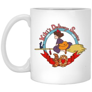 Kiki's Delivery Service Novel - Kiki’s Delivery Service 30th Anniversary Mug-Accessories, House Decor, Kiki's Delivery Service, Kiki's Delivery Service Novel, Mug