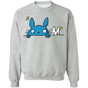 Totoro Soot Gremlins - Mini Twins Totoro Sweatshirt Unisex-Apparel, My Neighbor Totoro, Sweatshirt, Totoro Soot Gremlins