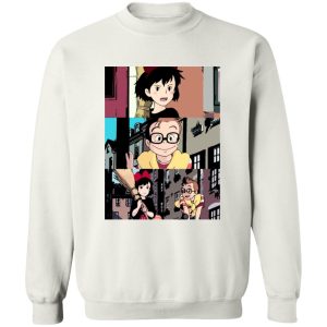 Kiki's Delivery Service Characters - Kiki’s Delivery Service Tower Collage Sweatshirt Unisex-Apparel, Kiki's Delivery Service, Kiki's Delivery Service Characters, Sweatshirt