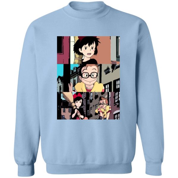 Kiki's Delivery Service Characters - Kiki’s Delivery Service Tower Collage Sweatshirt Unisex-Apparel, Kiki's Delivery Service, Kiki's Delivery Service Characters, Sweatshirt