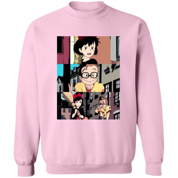 Kiki's Delivery Service Characters - Kiki’s Delivery Service Tower Collage Sweatshirt Unisex-Apparel, Kiki's Delivery Service, Kiki's Delivery Service Characters, Sweatshirt