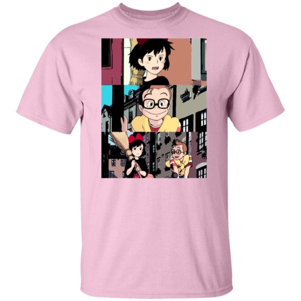 Kiki's Delivery Service Novel - Kiki’s Delivery Service Tower Collage T Shirt Unisex-Apparel, Kiki's Delivery Service, Kiki's Delivery Service Novel, Tshirt